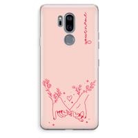CaseCompany Best Friends: LG G7 Thinq Transparant Hoesje