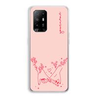 CaseCompany Best Friends: Oppo A95 5G Transparant Hoesje