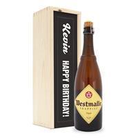 YourSurprise Bier in bedrukte kist - Westmalle Tripel