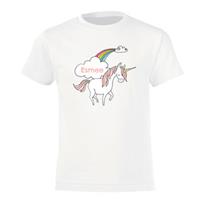 Unicorn T-shirt - Kids - Wit - 6 jaar