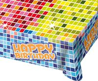 Tafelkleed Happy Birthday Blocks