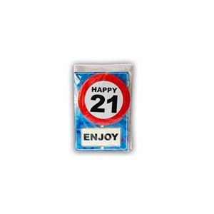 Fun & Feest Verjaardagskaart 21 jaar
