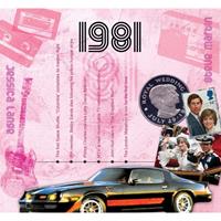 Fun & Feest Verjaardag CD-kaart met jaartal 1981