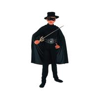 Bellatio Compleet zwarte held kostuum voor kinderen