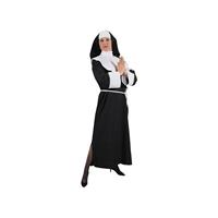 Bellatio Nonnen kostuum dames Zwart