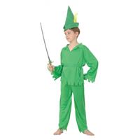 Bellatio Groen Robin kostuum voor jongens