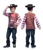 Bellatio Cowboy shirt met 3D print voor kids