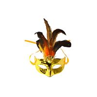 Bellatio Venetiaanse masker goud metallic