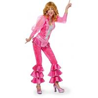 Bellatio Roze disco kostuum voor dames