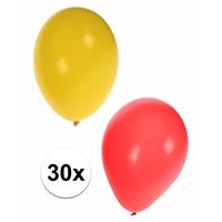 Shoppartners Sinterklaas - Sinterklaas ballonnen 30 stuks geel/rood