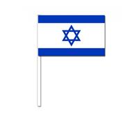Bellatio Zwaaivlaggetjes Israel 12 x 24 cm
