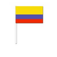 Bellatio Zwaaivlaggetjes Colombia 12 x 24 cm