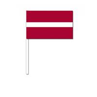 Bellatio Zwaaivlaggetjes Letland 12 x 24 cm