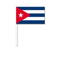 Bellatio Zwaaivlaggetjes Cuba 12 x 24 cm
