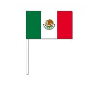 Bellatio Zwaaivlaggetjes Mexico 12 x 24 cm