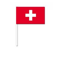 Bellatio Zwaaivlaggetjes Zwitserland 12 x 24 cm