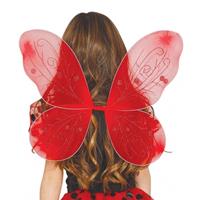 Bellatio Rode vlinder vleugels voor kinderen