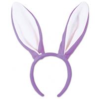 Bellatio Bunny oren paars met wit voor volwassenen