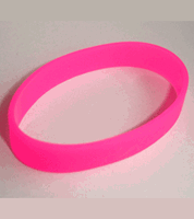 Bellatio Siliconen armband roze