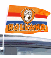 Oranje Holland autovlag 30 x 45 cm