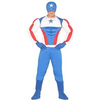 Marvel Superheld kapitein Amerika kostuum voor heren