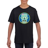 Shoppartners Halloween - Halloween zombie t-shirt zwart kinderen (146-152) Zwart
