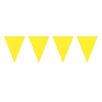 1x Mini vlaggenlijn / slinger geel 300 cm Geel