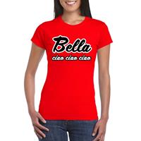 Shoppartners Toppers - Rood Bella Ciao t-shirt voor dames