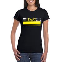 Shoppartners SWAT team logo t-shirt zwart voor dames
