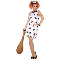 Holbewoonster/cavewoman Wilma verkleed kostuum/jurk voor dames