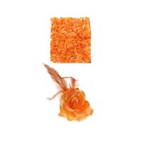 Oranje deco bloem met speld/elastiek Oranje