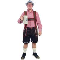 Oktoberfest - Bruine Tiroler lederhosen verkleed kostuum/broek voor heren