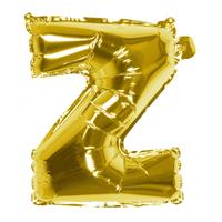 Boland folieballon letter Z 36 cm goud
