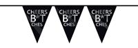 Haza Original vlaggenlijn zwart ''Cheers b*tches'' 6 m