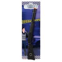 Fiesta carnavales Politie/soldaten speelgoed verkleed geweer 56 cm Zwart