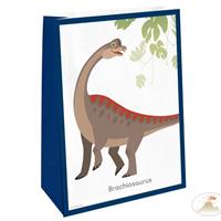 Amscan uitdeelzakjes Happy Dinosaurs 14,7 x 21 cm 4 stuks