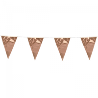 Slinger vlaggenlijn metallic 10 m - Rosé Goud