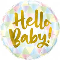 Folat folieballon Hello Baby! 45 cm folie
