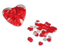 Merkloos Valentijnsdag cadeau hartjes badconfetti 40x gram in hart-vrom doosje -