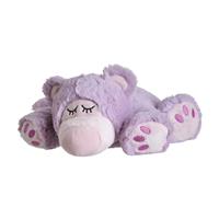 Warmies Warmte/magnetron opwarm knuffel lila teddybeer -