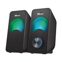 Trust Arys RGB Compact 2.0 Speaker Set with LED Lighting 6 W RMS 100 Hz - 20000 Hz USB-Powered Wired 23120