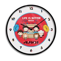 Pyramid International Friends Wall Clock Life is Better with Friends Chibi