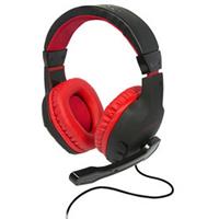 konix DRAKKAR SKALD Gaming headset 3.5 mm jackplug Kabelgebonden Over Ear Zwart, Rood