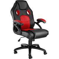 Tectake - Bürostuhl Mike - Gaming Sessel, Zockersessel, Computerstuhl - schwarz/rot