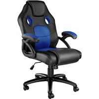 Tectake - Bürostuhl Mike - Gaming Sessel, Zockersessel, Computerstuhl - schwarz/blau