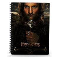 SD Toys Lord of the Rings Notebook with 3D-Effect Aragorn