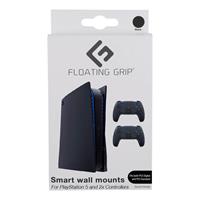 floatinggrip Floating Grip Playstation 5 Wall Mounts by Floating Grip - Black Bundle