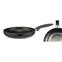 Zwarte Aluminium Koekenpan Met Dubbel Anti Aanbak Laag 24 Cm - Bakken/koken - Koekenpannen Keukengerei