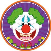 10x Halloween Onderzetters Horror Clown