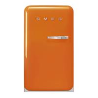 SMEG FAB10LOR5 koelkast met vriesvak, linksdraaiend, oranje